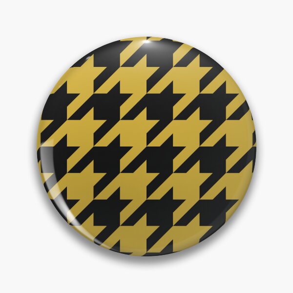 Item preview, Black And Gold Houndstooth Pattern designed and sold by pattern-archive.
