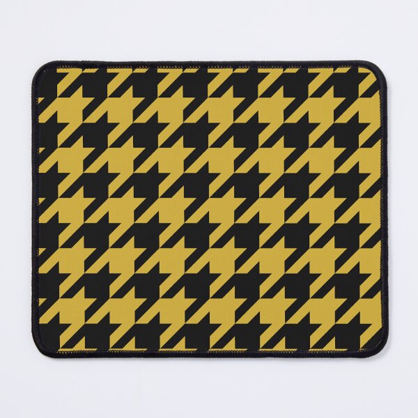 Item preview, Black And Gold Houndstooth Pattern designed and sold by pattern-archive.