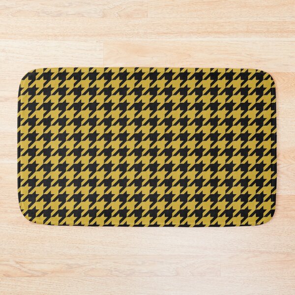 Item preview, Black And Gold Houndstooth Pattern designed and sold by pattern-archive.
