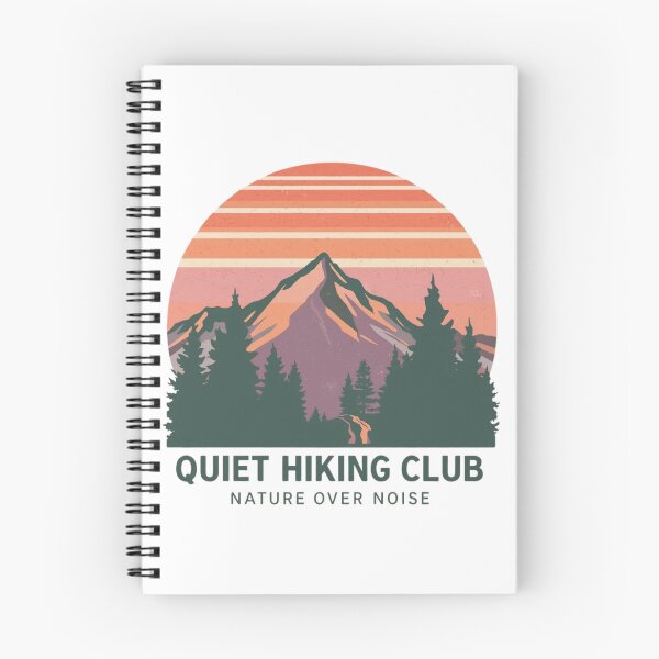 Item preview, Quiet Hiking Club – Nature Over Noise  designed and sold by KapiPrint.