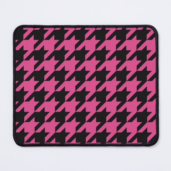 Item preview, Black And Hot Pink Houndstooth Pattern designed and sold by pattern-archive.