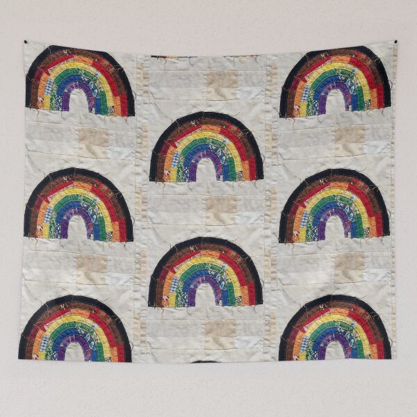 Item preview, Cute Patchwork Philadelphia Pride Rainbow  designed and sold by TackyTime.