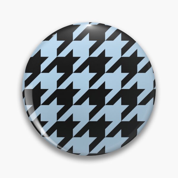 Item preview, Black And Ice Blue Houndstooth Pattern designed and sold by pattern-archive.