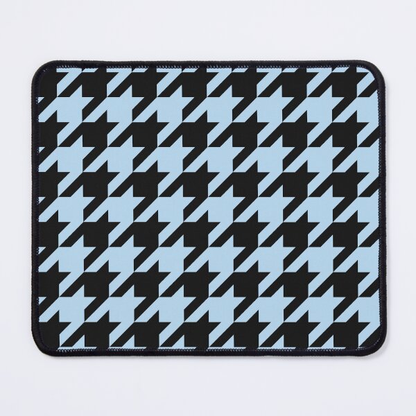 Item preview, Black And Ice Blue Houndstooth Pattern designed and sold by pattern-archive.