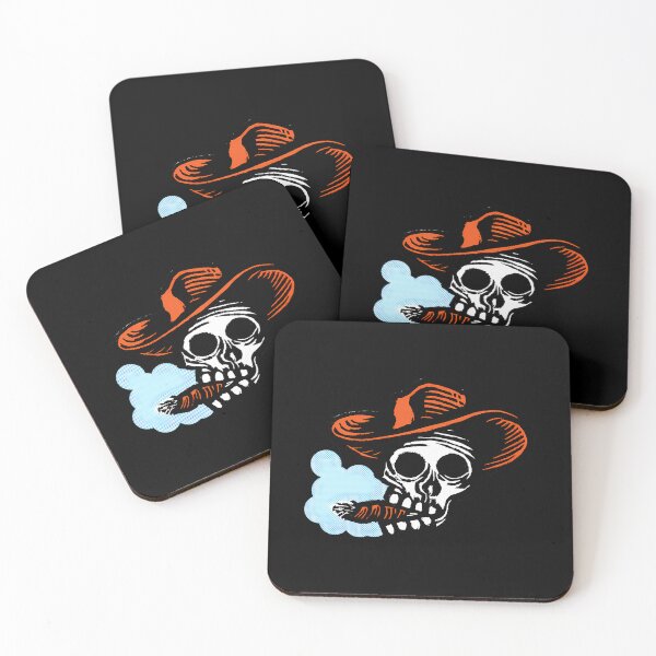 Item preview, Macabre Skeleton Cowboy Head Graphic designed and sold by ophfujmokw33.