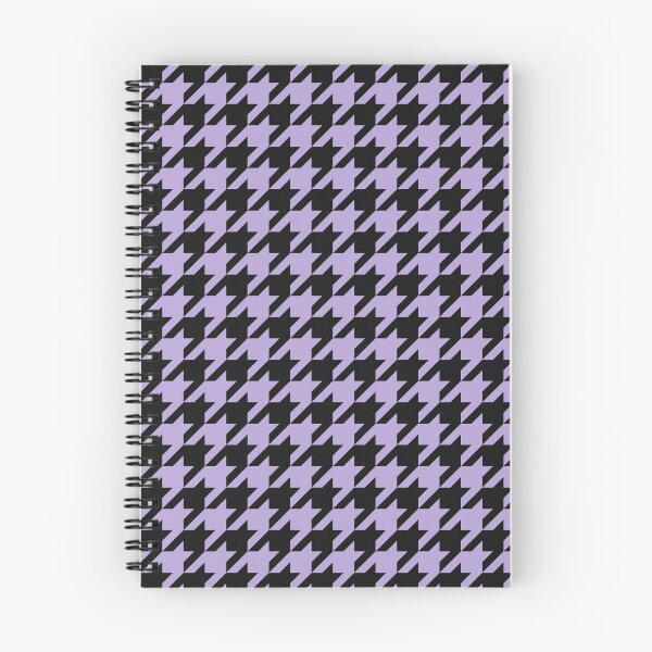 Item preview, Black And Lilac Houndstooth Pattern designed and sold by pattern-archive.