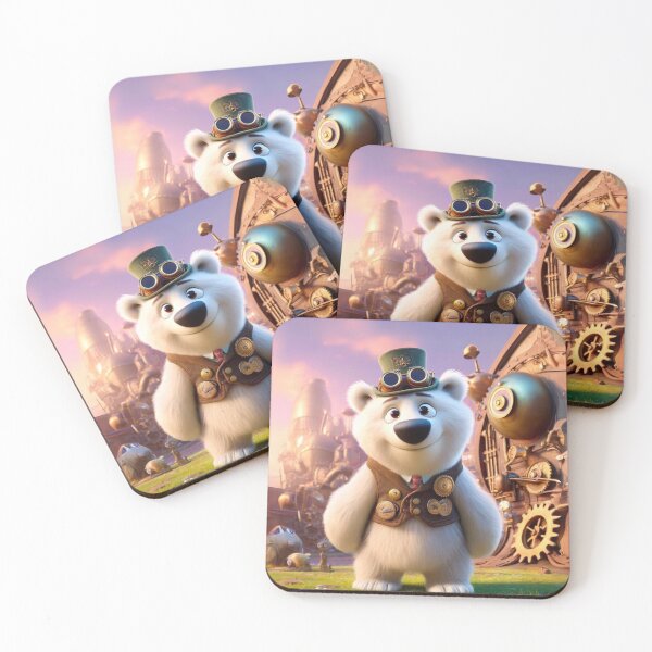 Item preview, Steampunk Polar Bear Inventor designed and sold by Sillytoe.