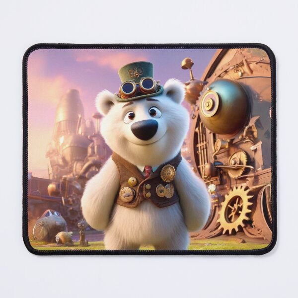 Item preview, Steampunk Polar Bear Inventor designed and sold by Sillytoe.
