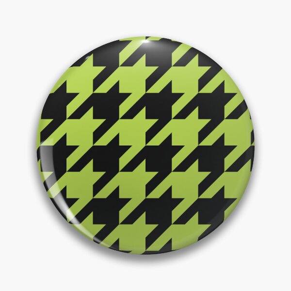 Item preview, Black And Lime Houndstooth Pattern designed and sold by pattern-archive.