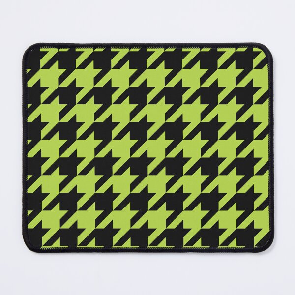 Item preview, Black And Lime Houndstooth Pattern designed and sold by pattern-archive.