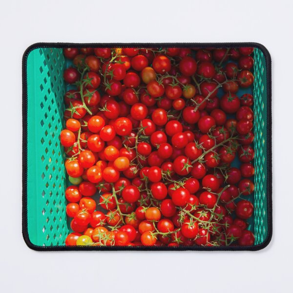 Item preview, Fresh Cherry Tomatoes in Green Plastic Crate Ready for Market and Home Garden Harvest designed and sold by Nmallia.