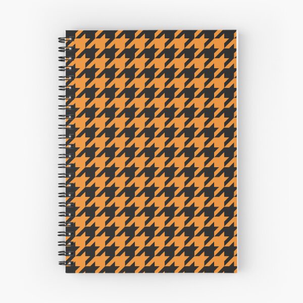 Item preview, Black And Orange Houndstooth Pattern designed and sold by pattern-archive.