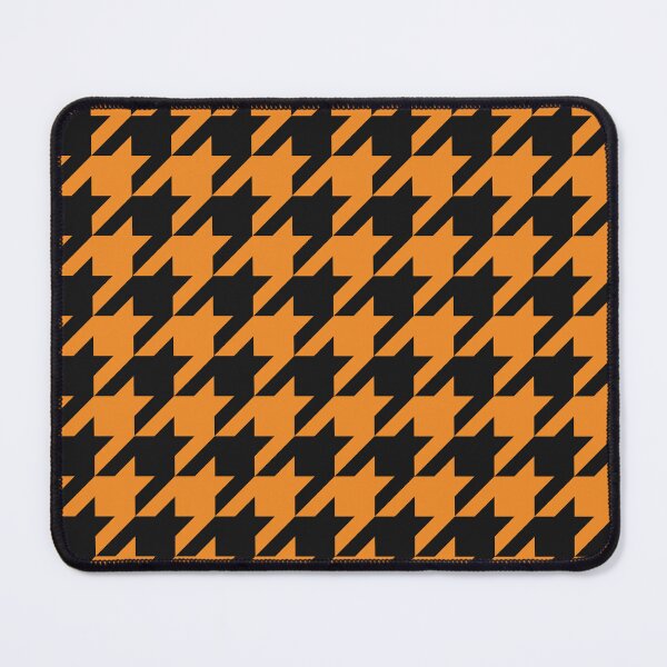 Item preview, Black And Orange Houndstooth Pattern designed and sold by pattern-archive.