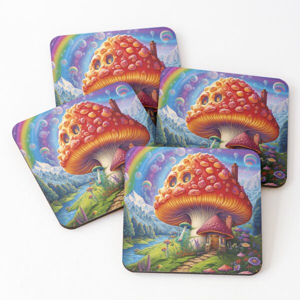Item preview, Magical Mushroom Rainbow Land designed and sold by MyMagicalPlace.
