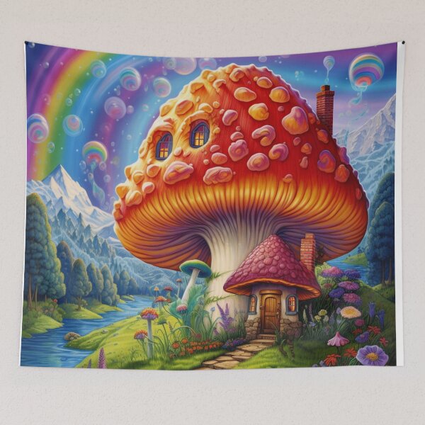 Item preview, Magical Mushroom Rainbow Land designed and sold by MyMagicalPlace.