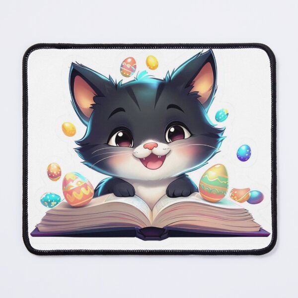 Item preview, cute kitten reading book designed and sold by digitalvibe4u.