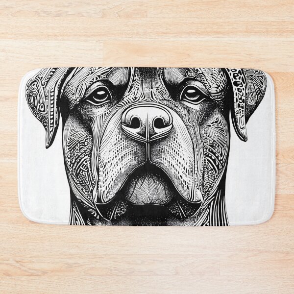 Item preview, Intricate Black and White Rottweiler designed and sold by lautir.