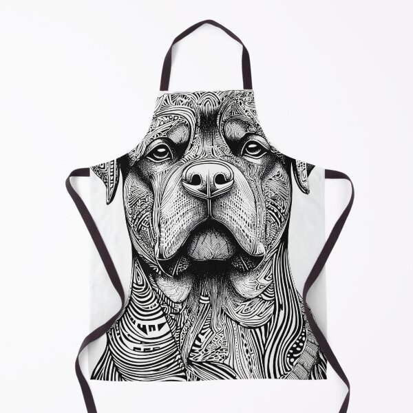 Item preview, Intricate Black and White Rottweiler designed and sold by lautir.