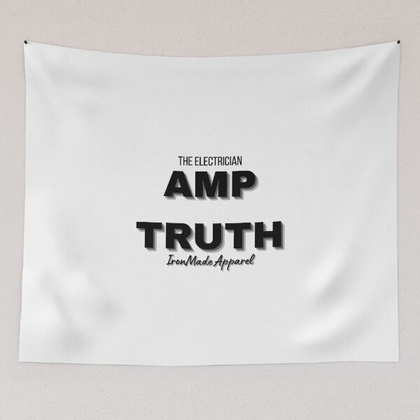 Item preview, AMP TRUTH Electrician T-Shirt – Bold Electrical Humor Tee for Linemen, Engineers & Skilled Trades Professionals designed and sold by IronMade Apparel.