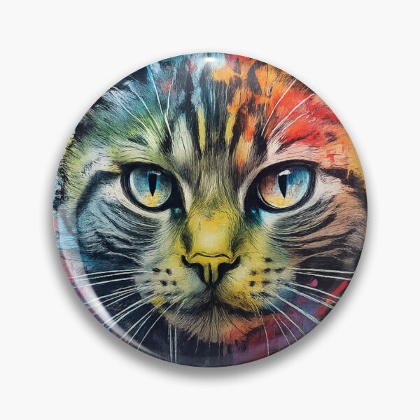 Item preview, Watercolor Bengal Cat - Colorful Splash Art Portrait designed and sold by HubiUrbanStudio.
