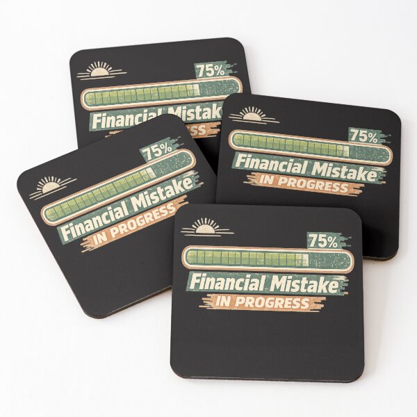Item preview, Financial Mistake in Progress – Retro Loading Bar Design designed and sold by FrameFlow.