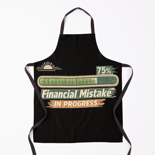 Item preview, Financial Mistake in Progress – Retro Loading Bar Design designed and sold by FrameFlow.