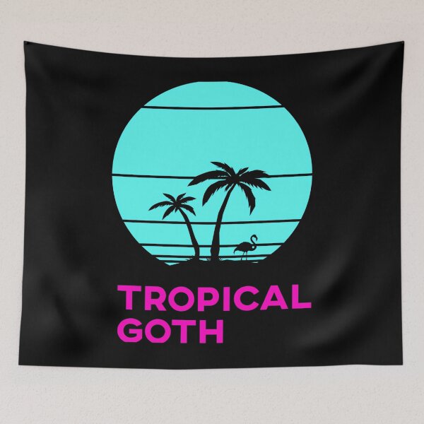 Item preview, Tropical Goth Retro Sunset Vaporwave designed and sold by ophfujmokw33.
