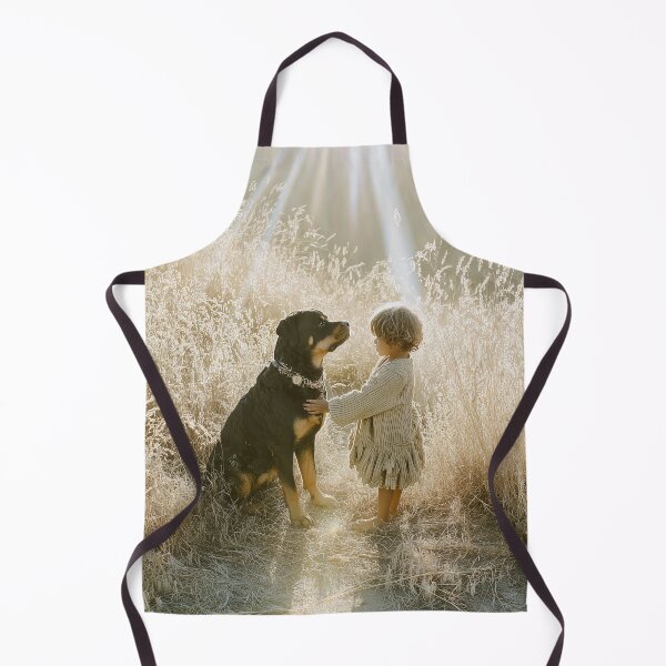 Item preview, Child and Rottweiler in Sunlit Field designed and sold by lautir.