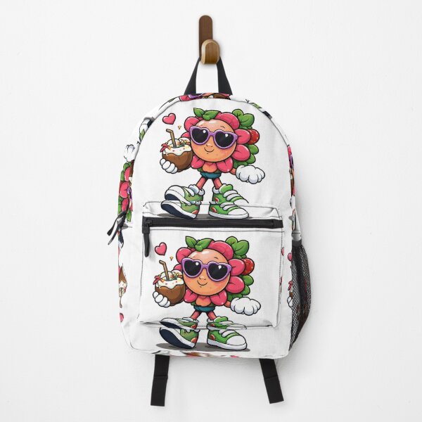 Item preview, Cute Tropical Flower Mascot Cartoon Summer Vibes Design designed and sold by Sadia Jannat.