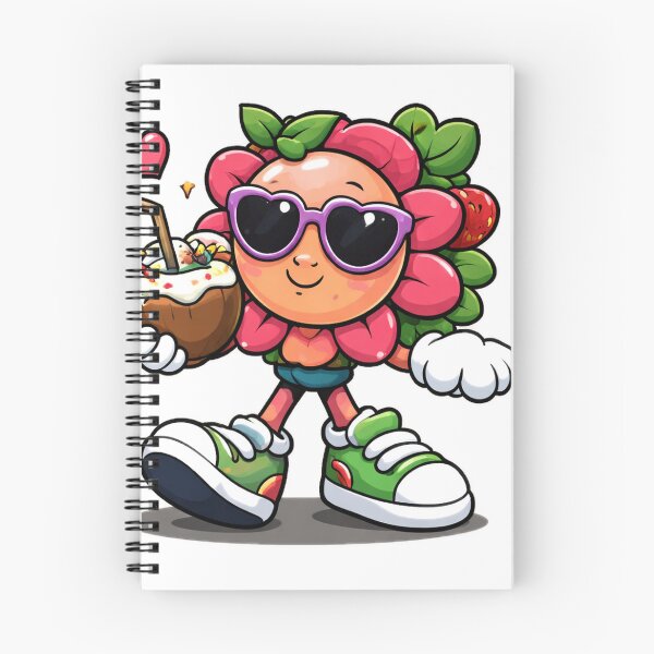 Item preview, Cute Tropical Flower Mascot Cartoon Summer Vibes Design designed and sold by Sadia  Jannat.