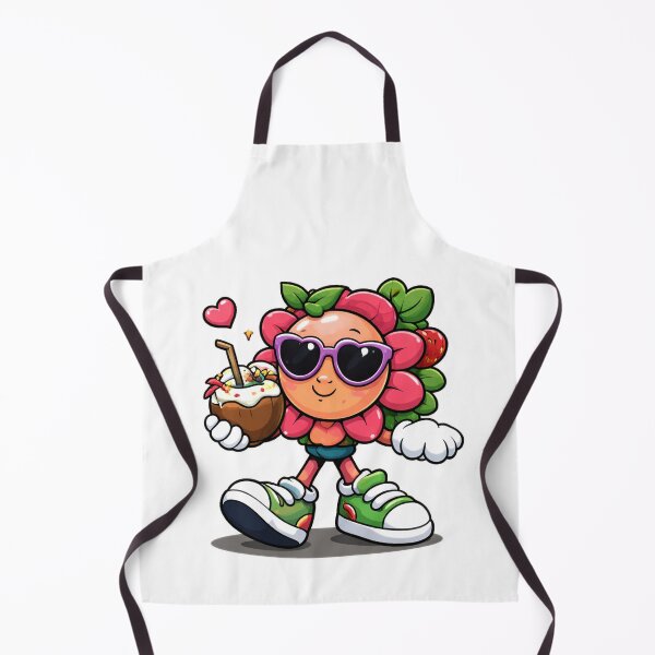 Item preview, Cute Tropical Flower Mascot Cartoon Summer Vibes Design designed and sold by Sadia  Jannat.