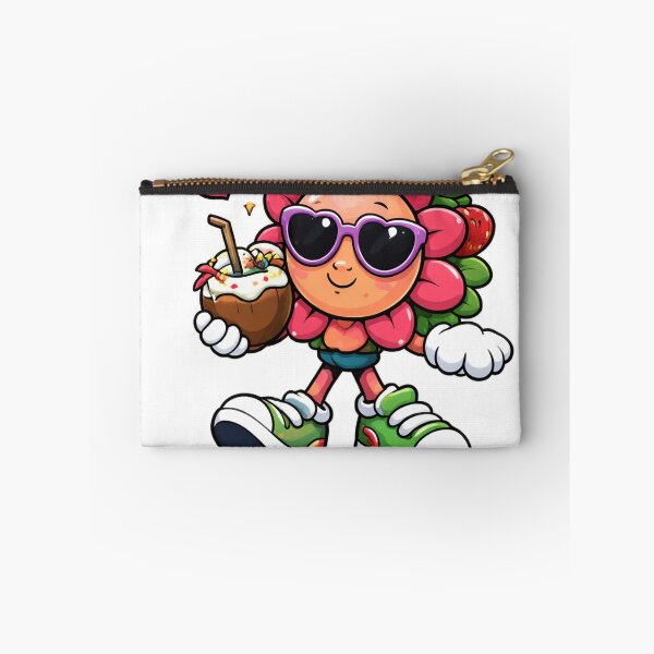 Item preview, Cute Tropical Flower Mascot Cartoon Summer Vibes Design designed and sold by Sadia  Jannat.