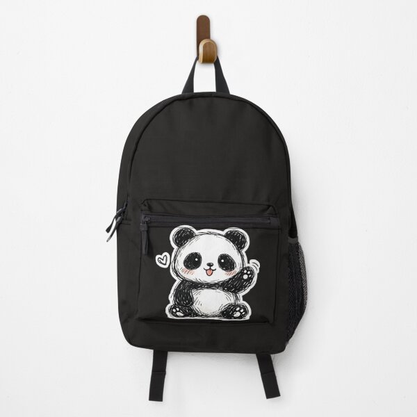 Item preview, Cute Panda Doodle Sticker – Kawaii Bear Cartoon, Hand Drawn Sketch Style, Aesthetic Animal Art designed and sold by irfanshikh.