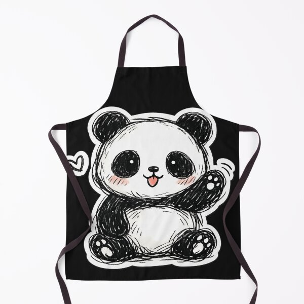 Item preview, Cute Panda Doodle Sticker – Kawaii Bear Cartoon, Hand Drawn Sketch Style, Aesthetic Animal Art designed and sold by irfanshikh.