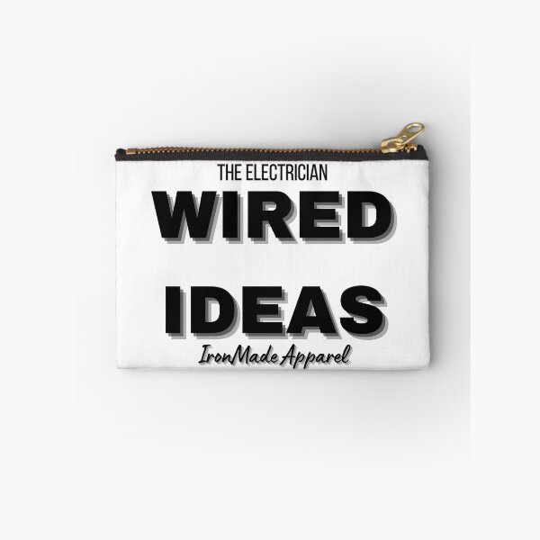 Item preview, WIRED IDEAS Electrician T-Shirt – Clever Electrical Humor Tee for Electricians, Linemen & Skilled Trades Pros designed and sold by IronMade Apparel.