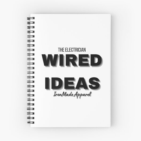 Item preview, WIRED IDEAS Electrician T-Shirt – Clever Electrical Humor Tee for Electricians, Linemen & Skilled Trades Pros designed and sold by IronMade Apparel.