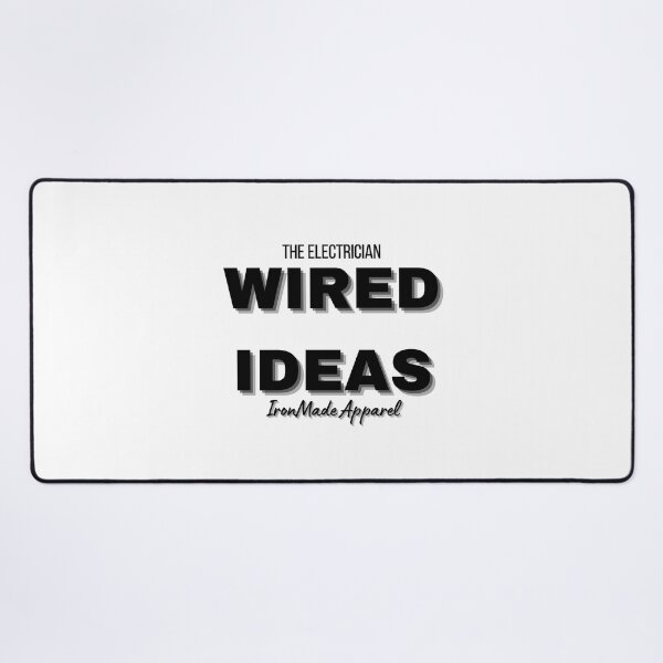 Item preview, WIRED IDEAS Electrician T-Shirt – Clever Electrical Humor Tee for Electricians, Linemen & Skilled Trades Pros designed and sold by IronMade Apparel.