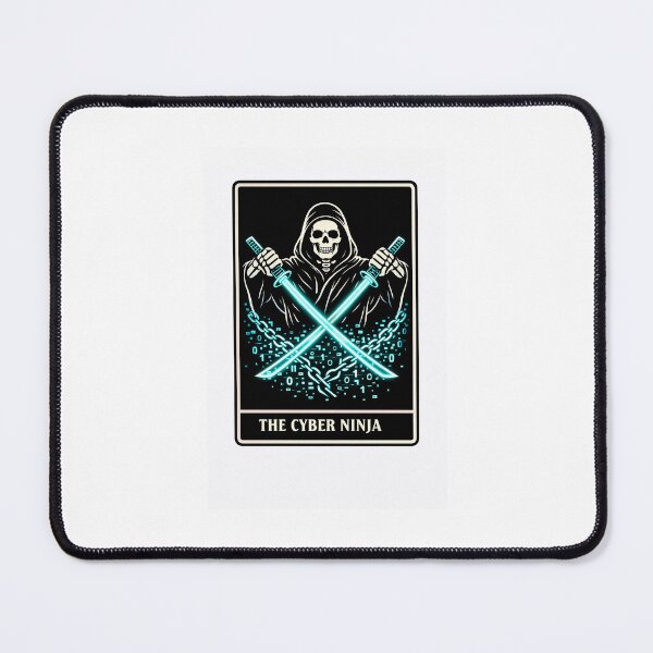 Item preview, The Cyber Ninja Tarot Card - Cybersecurity IT Professional Gift designed and sold by ByteAndBones.