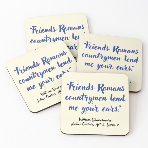 Item preview, Lit Shakespeare Quote from Julius Caesar designed and sold by CharlottePlaceArt.