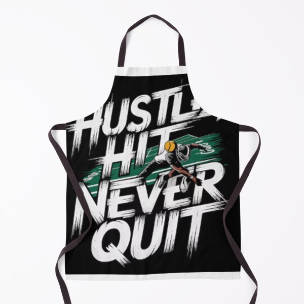 Item preview, Hustle Hit Never Quit Motivational Streetwear Typography designed and sold by The Curated Palett.