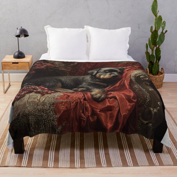 Item preview, Sleeping Rottweiler Puppy in Ornate Chair designed and sold by lautir.