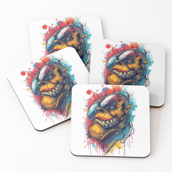 Item preview, Urban Street Gorilla - Cyberpunk Graffiti Art designed and sold by HubiUrbanStudio.