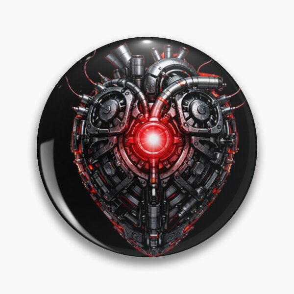 Item preview, Biomechanical Heart Cyberpunk Core T-Shirt | Futuristic AI Mechanical Design designed and sold by ZEBBEDE - Minimal Streetwear .