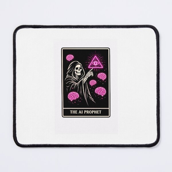 Item preview, The AI Prophet Tarot Card - Machine Learning Engineer Gift designed and sold by ByteAndBones.