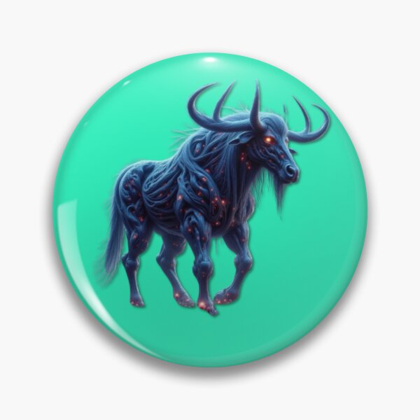Item preview, Luminescent Spirit Bull - Mythic Energy Creature in a Glowing Dreamscape designed and sold by FotoworldEdel.