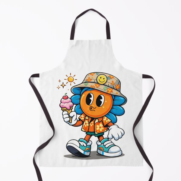 Item preview, Cute Ice Cream Flower Mascot Cartoon Summer Character Design designed and sold by Sadia Jannat.