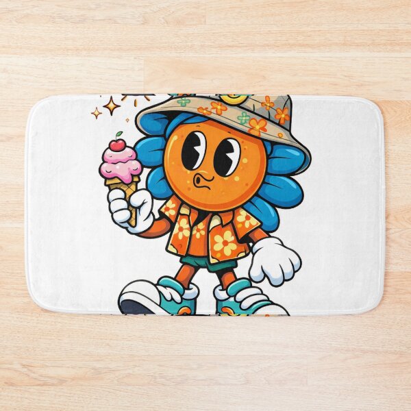 Item preview, Cute Ice Cream Flower Mascot Cartoon Summer Character Design designed and sold by Sadia  Jannat.