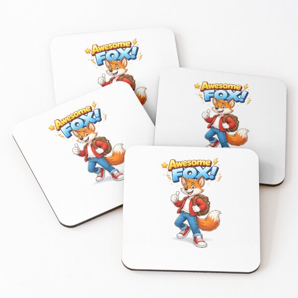 Item preview, A cheerful cartoon fox giving a thumbs-up with a fun, vibrant style. designed and sold by redouanestudio.