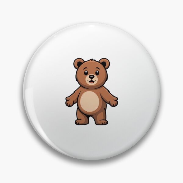 Item preview, Brown Standing teady bear illustration graphic art designed and sold by MagicMaker1984.