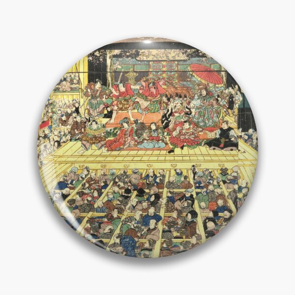 Item preview, Vintage Japanese Edo Kabuki Theater Woodblock Print designed and sold by SakuraMarket26.